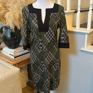 Trina Turk Houndstooth Animal Print Dress Size 2